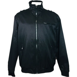 Lindbergh Jacket Lined Zipper Pockets Black Sz XL